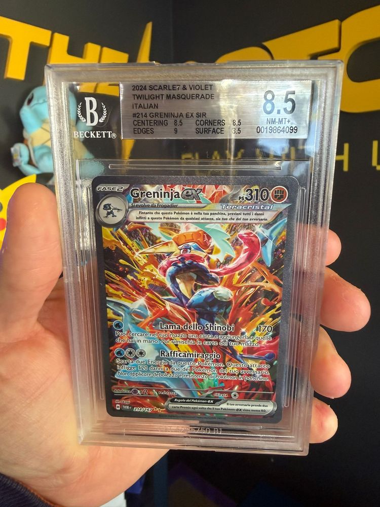 Pokémon Greninja Ex Alternative Art ITA gradato Beckett 8.5 product image